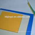 Feuille de plastique rigide pvc jaune vert bleu blanc